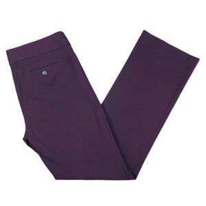 LOFT Marisa Burgundy Bootcut Pants